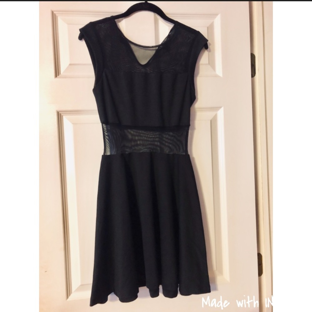 Black skater dress